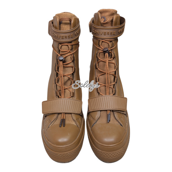 Converse CTAS GR82 XHI Leather Platform Sneaker Boot Mountain Club Clove Brown 8 - Picture 2 of 10